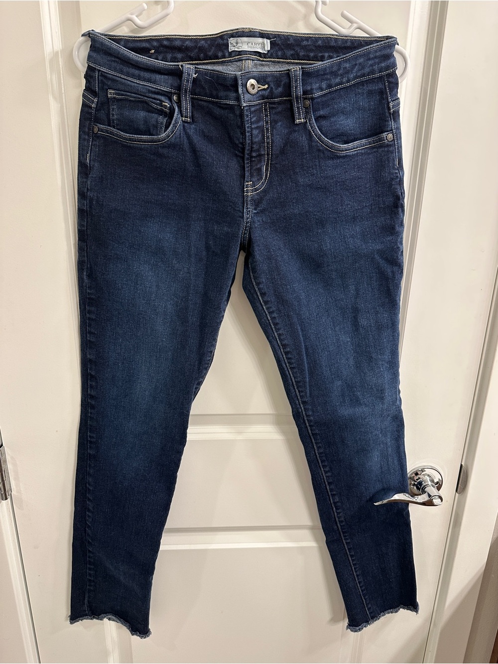 Carve Designs Mid-rise Carson Boyfriend Jeans - Dark blue, women’s size 0